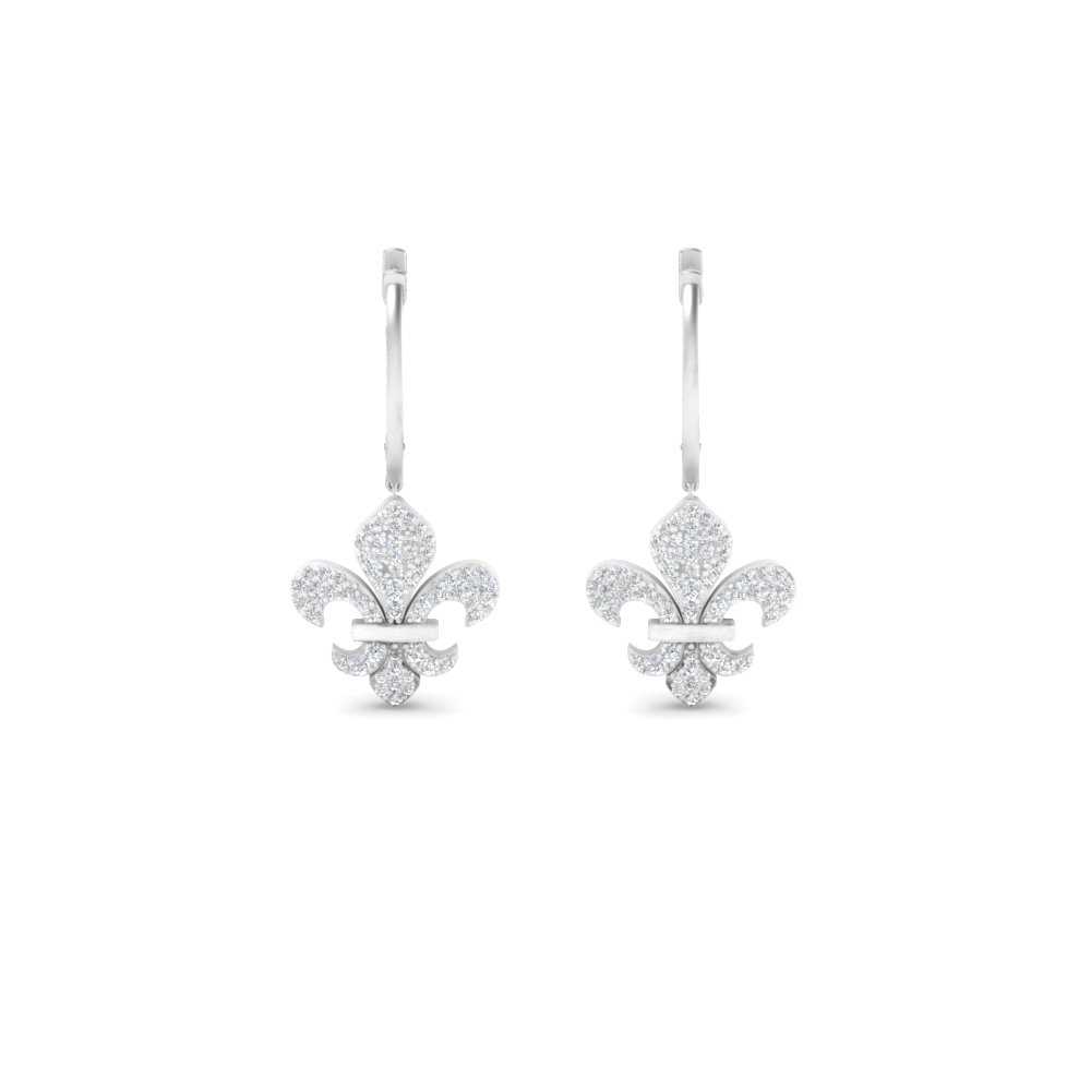 fleur-de-lis drop-diamond-earring-in-FDEAR9692ANGLE1-NL-WG